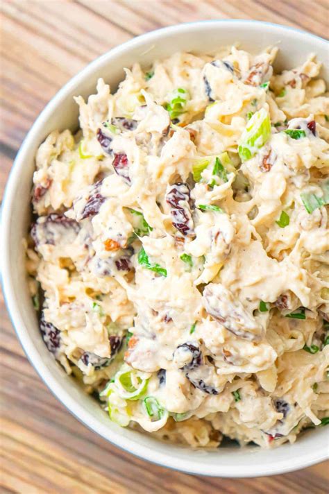 How do you make homemade chicken salad? Chicken Salad with Cranberries - This is Not Diet Food