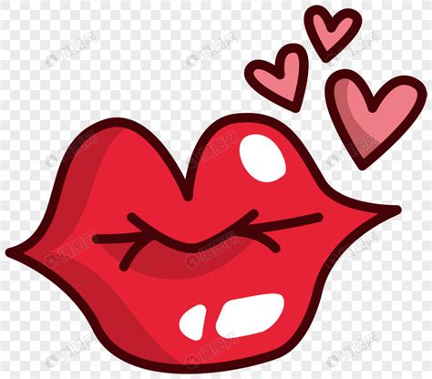 Cartoon Love Lips Kiss Png Imagepicture Free Download 400616743