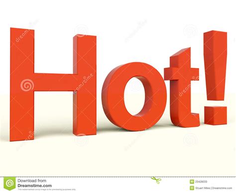 Hot Word As Symbol For Spice Or Heat Stock Illustration Illustration