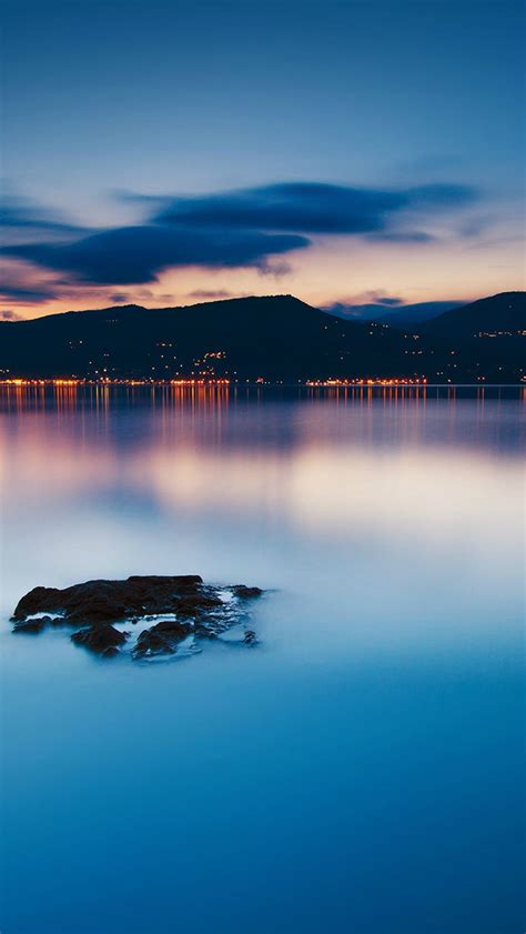Nature Peaceful Lake Night Cityscape Seaside Iphone Wallpapers Free
