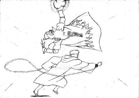 Minato Vs Tobi Sketch By Njabz On Deviantart