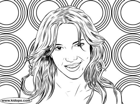 Britney Spears Coloring Pages Coloring Pages