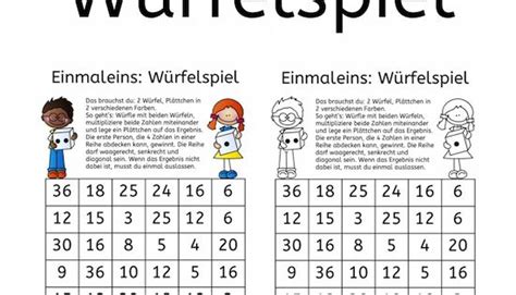 Ein symbolgestützter kalender hilft sich zeitlich besser zu orientieren. Einmaleins: Würfelspiel. Einfach ausdrucken und spielen ...