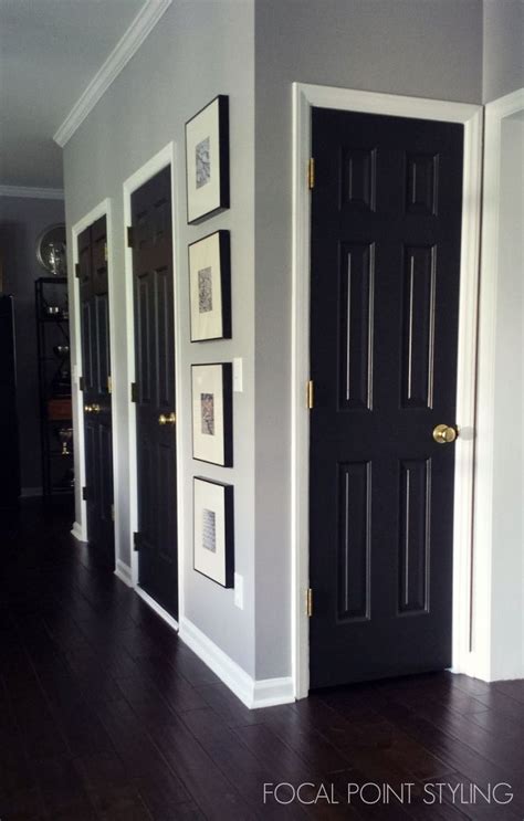 1000 Images About White Trim Black Doors On Pinterest