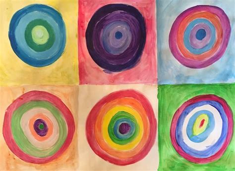 Kandinskys Dots Painting Art For Kids Illustration