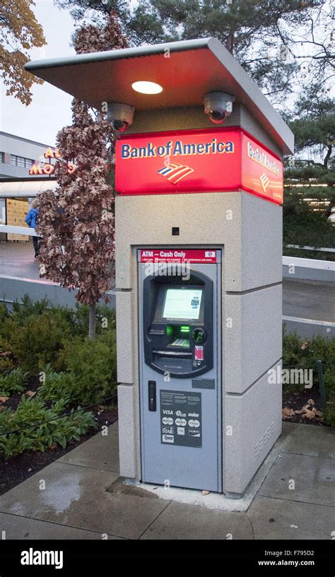 Seattle Washingtion Usa 23rd Nov 2015 A Bank Of America Atm With