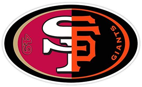 Buy San Francisco Fan Giants 49ers Sport Combo Logo 3x5 Sticker Decal