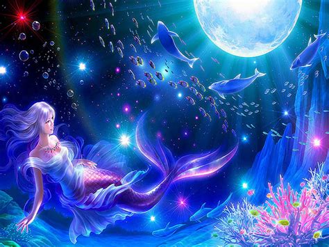Download Beautiful Mermaid Mermaids Wallpaper By Drios55 Mermaids