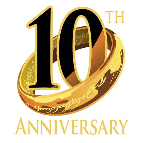 10th Anniversary Celebrations | The Lord of the Rings Online | Anniversary logo, Anniversary ...