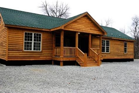 Latest Double Wide Mobile Homes That Look Like Log Cabins In Log