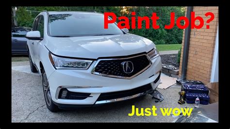 Rebuilding A 2017 Acura Mdx Part 2 Paint Job Youtube