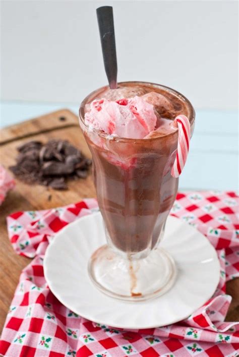 Spiked Hot Chocolate Peppermint Ice Cream Floats Sundaysupper