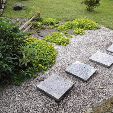 Square Stepping Stones Made From Silver Grey Granite With Anti Slip