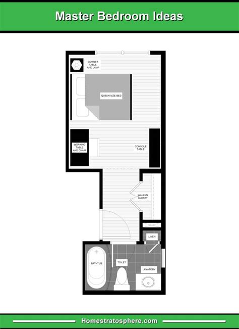 It normally includes more than just the basic amenities and it's up to you to decide what they are. 13 Primary Bedroom Floor Plans (Computer Layout Drawings)