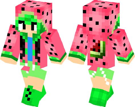 Watermelon Girl Minecraft Skin Minecraft Hub