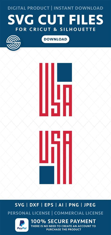 Usa Flag Monogram Svg Usa Typography Svg American Flag Svg Etsy India