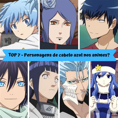 Personagem De Desenho Com Cabelo Azul