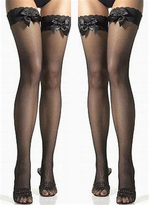 Buy Hot Sale Bow Lace Stockings Fashion Stretch Lace