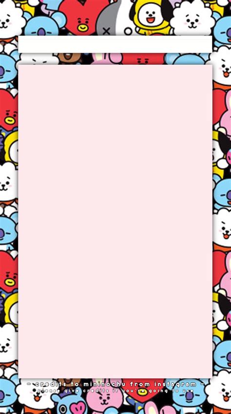 Bt21 Template Made By Mininochu From Instagram Give Credits If Youre