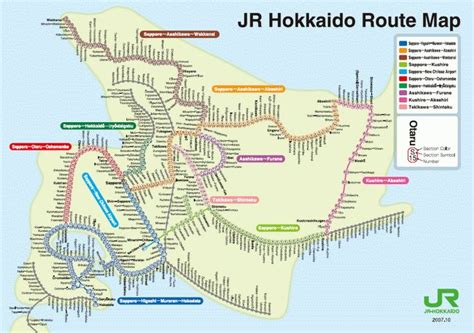 List of all cities in hokkaido of japan with locations marked by people from around the world. Hokkaido - Mapas de Ruta - JR Hokkaido Vía Principal | Metro map, Map, Route map