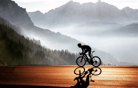 Wallpaper Road Mountains Nature Athlete Cyclist Road Bike Images