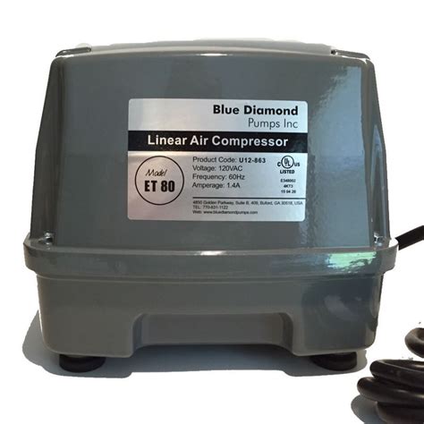 It wasn't clearing up my algae (another story) so i bought a larger pump. Details about BLUE DIAMOND ET80 SEPTIC AIR PUMP AERATOR ...