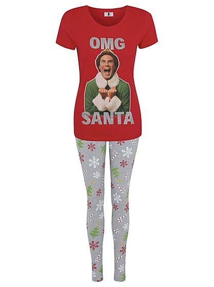 Elf Christmas Pyjama Set Women George At Asda