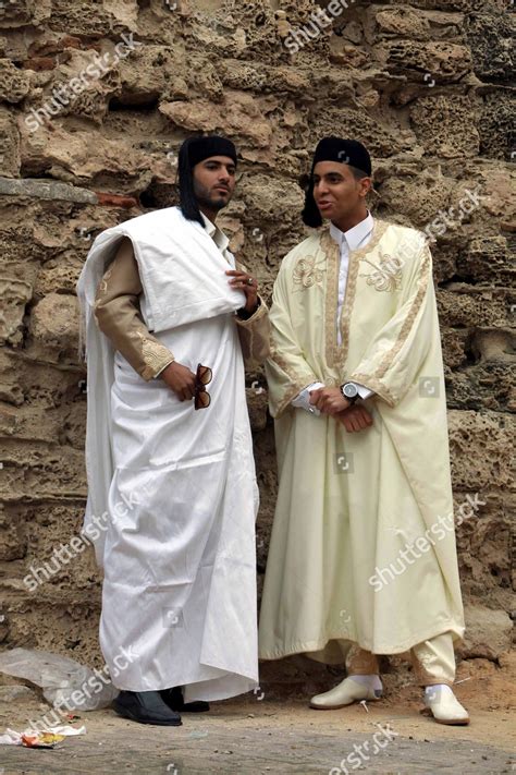 Libyan Men Wearing Traditional National Attire Editorial Stock Photo