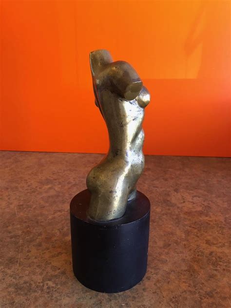 Midcentury Abstract Bronze Nude Sculpture On Metal Base By Ken Vares At 1stdibs