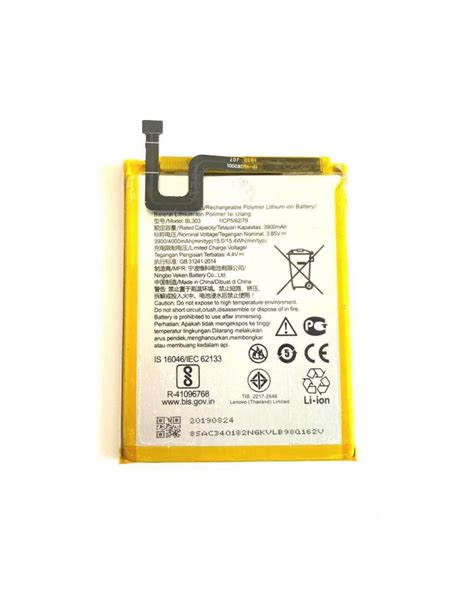 Bateria Bl303 Para Lenovo A6 Note De 4000mah