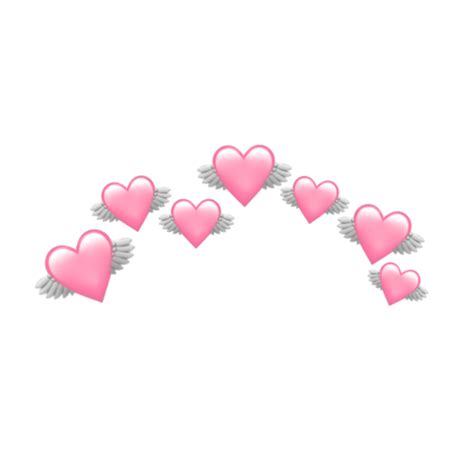 heart pink pastel pinkpastel pastelcolor emoji crown... | Pink heart png image
