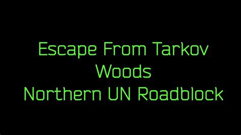 Woods Northern Un Roadblock Extract Youtube