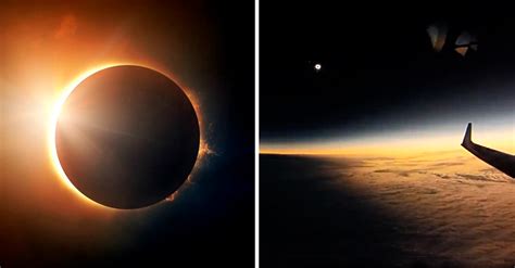 Capta Video De Un Eclipse Y Lo Hace Desde Un Avión En Vuelo