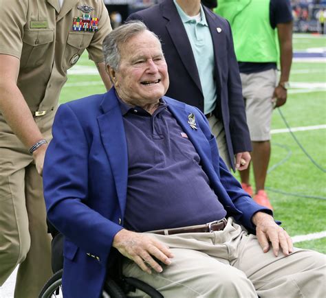 Former U S President George H W Bush Hospitalized Reports Time