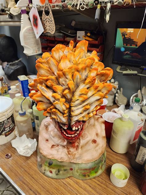 The Last Of Us Clicker Inspired Latex Mask Etsy