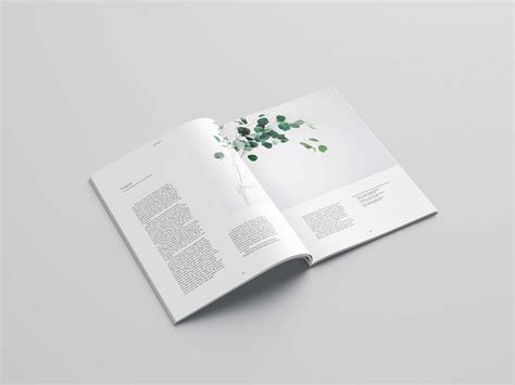 Free Minimal Magazine Template 24 Pages