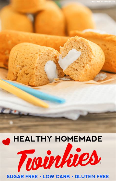 Sweet indulgence 5 low sugar easy to make thanksgiving. Desserts With Benefits Healthy Homemade Twinkies recipe ...