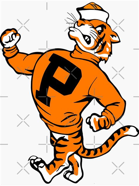 Princeton University Tiger Mascot Sticker For Sale By Matsa Shi