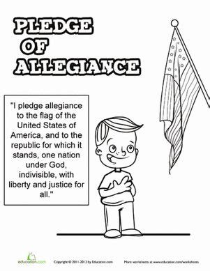 So, i've created a pledge of allegiance preschool pack to help you teach your kids. Pledge of Allegiance | Pinterest | Kids worksheets, The o ...