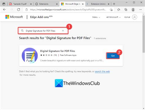 how to sign a pdf document in microsoft edge