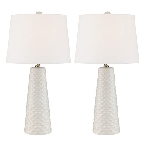 S White Ceramic Table Lamps WG R Furniture