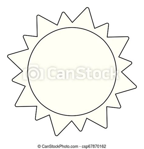Sun Cartoon Isolated Symbol In Black And White Sun Cartoon Isolated