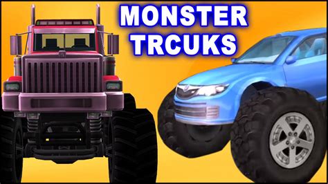 Select your favorite truck color, decals, and wheels. Finger Family Monster Trucks for Children | Super Monster ...