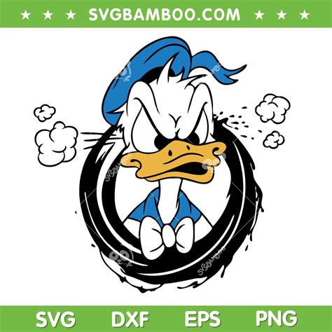 Donald Duck Angry Svg Png