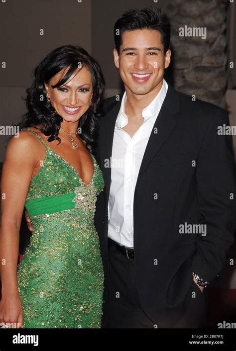 Karina Smirnoff And Mario Lopez At The 34th Annual American Music
