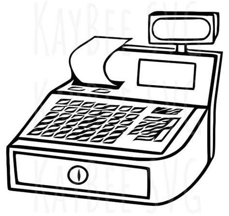 Cashier Clipart Black And White