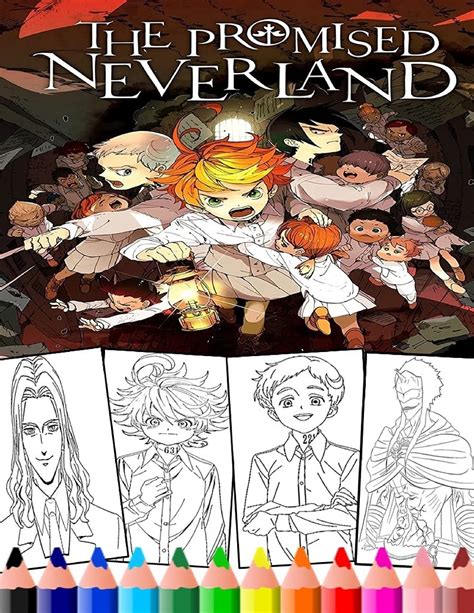 The Promised Neverland New Neverland Anime And Manga Coloring Pages With