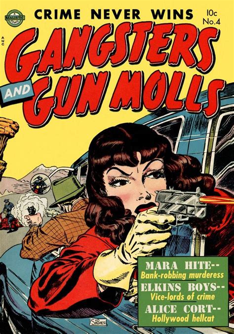 Comic Book Cover For Gangsters And Gun Molls 1952 Comic Book Covers