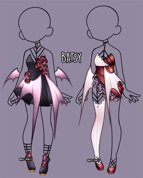 Batsy Outfit Adopt Open By Miss Trinity On Deviantart Anime Outfits