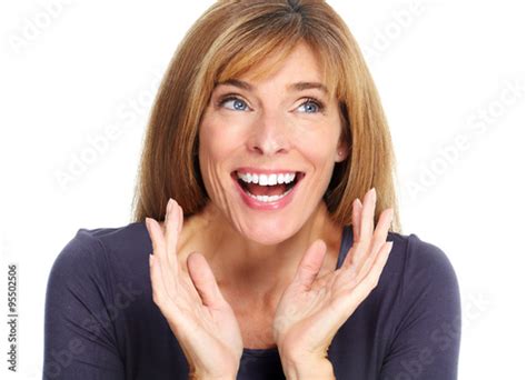Photo Stock Happy Laughing Woman Face Adobe Stock